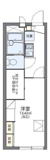 レオパレスブルマイスター 間取り図