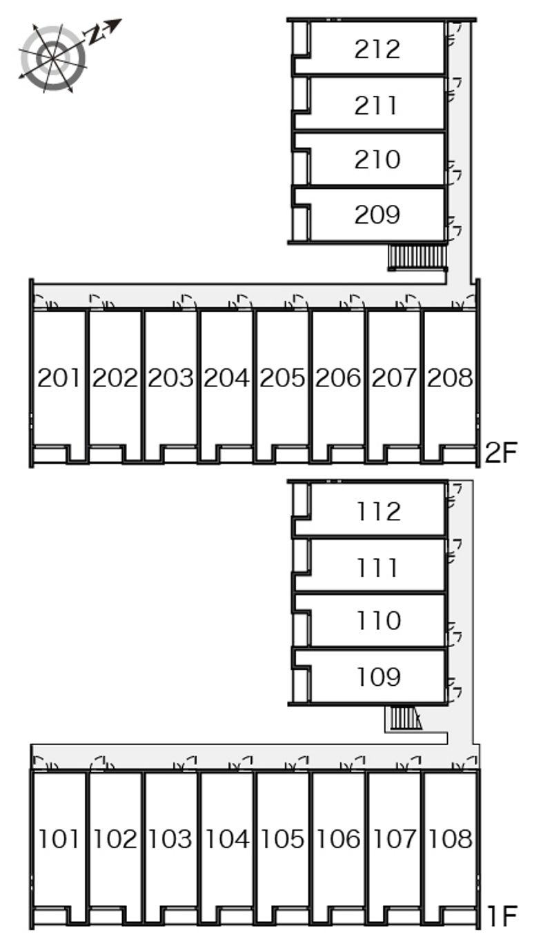 クレイノ大桐 間取配置図