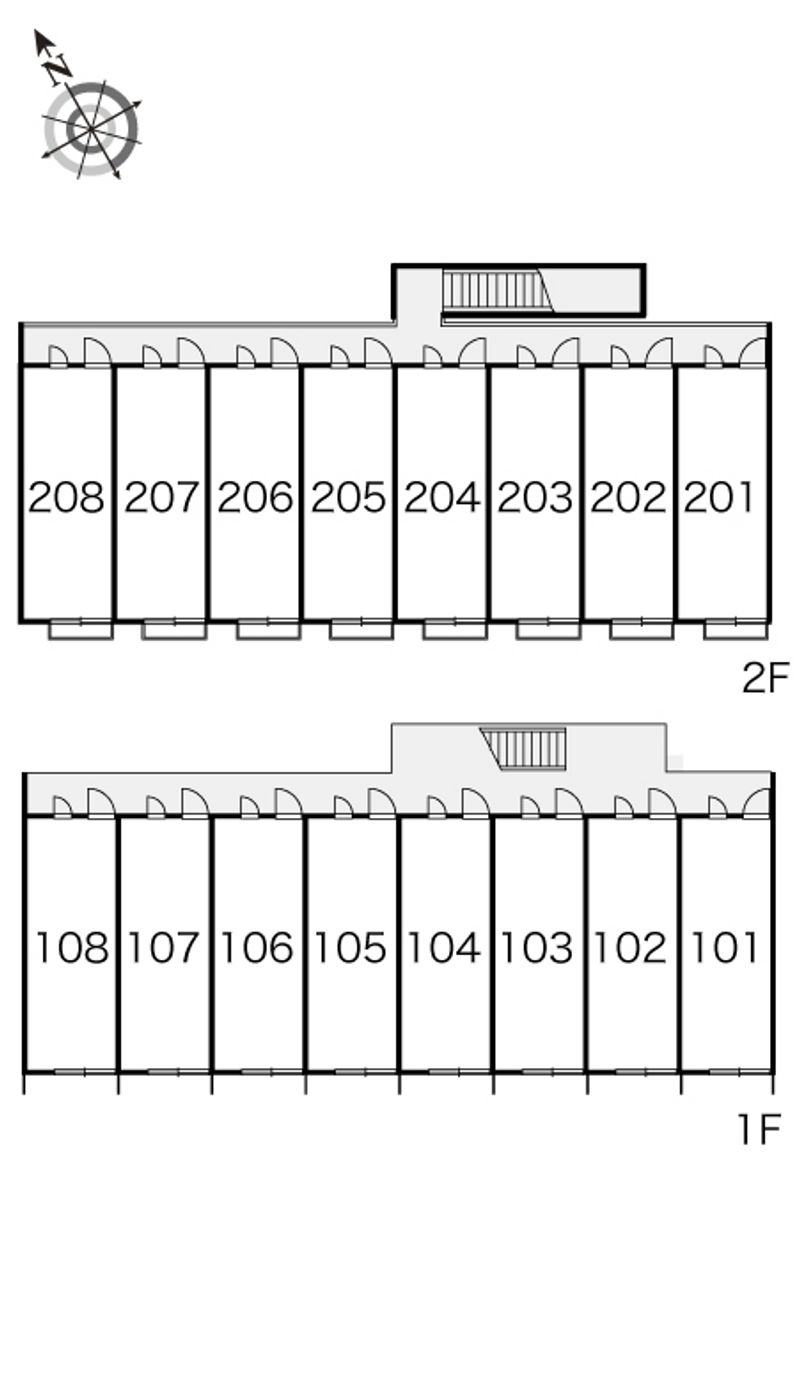 レオパレスアイリスコート 間取配置図