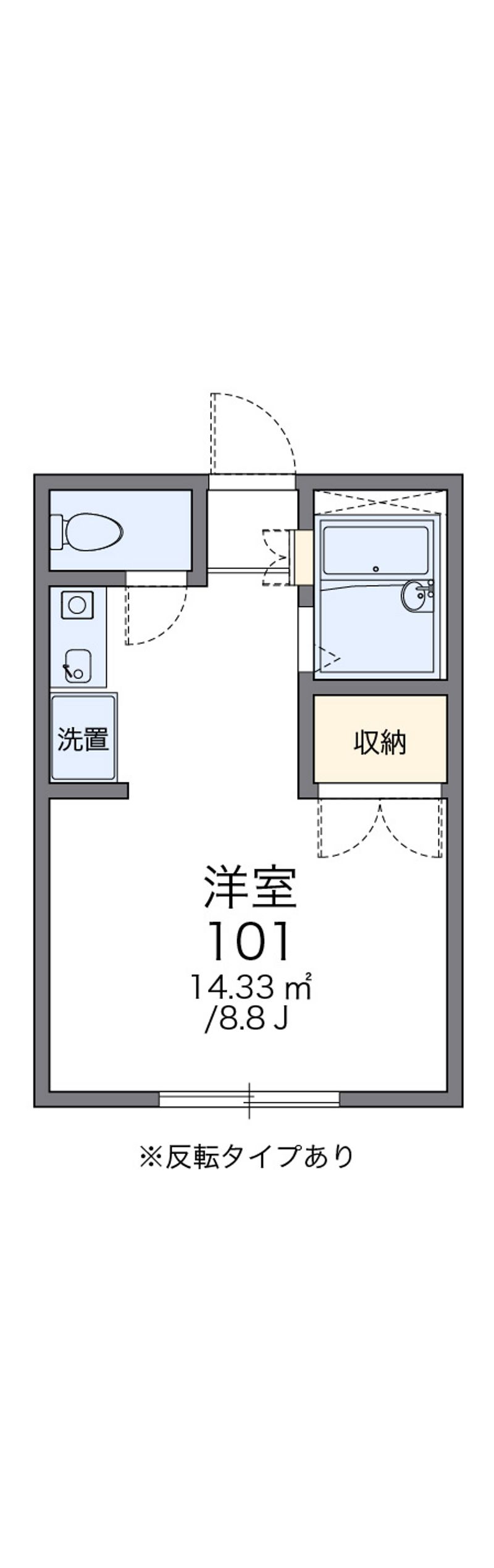 レオパレス中町 間取図