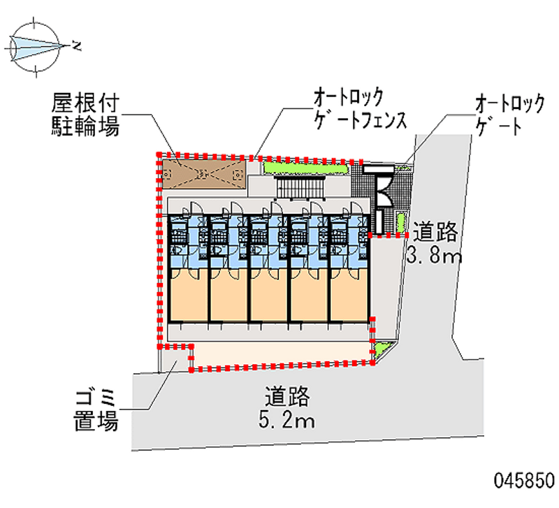 レオパレスケー　ファイブ 区画図