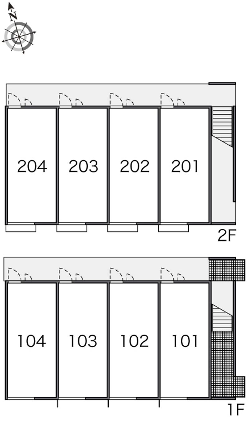 レオパレスプリーモ　ワン 間取り配置図
