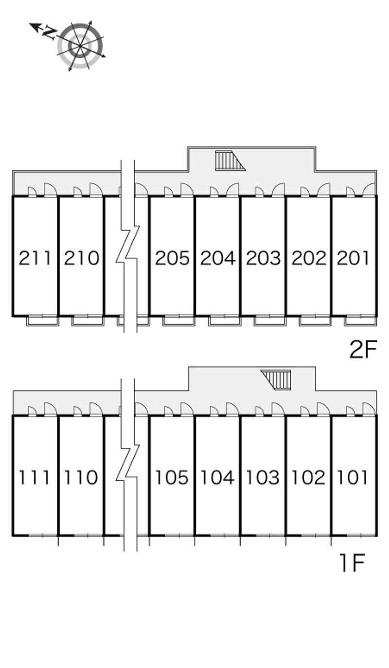 レオパレスラーク 間取配置図