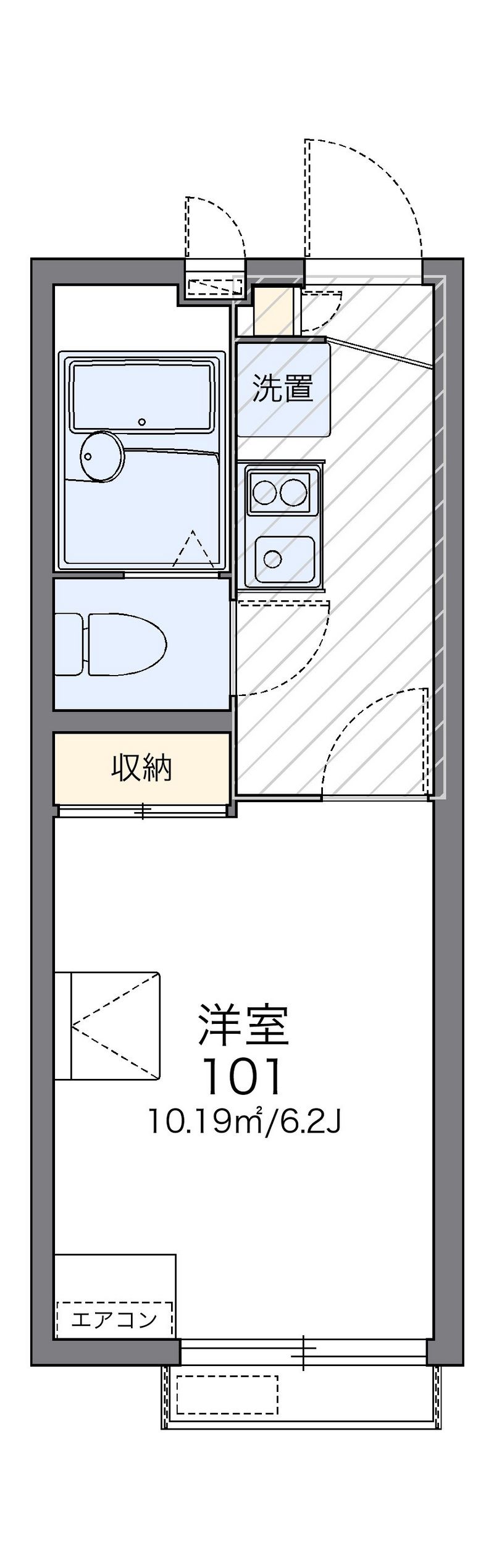 レオパレス莉花ハイム 間取図