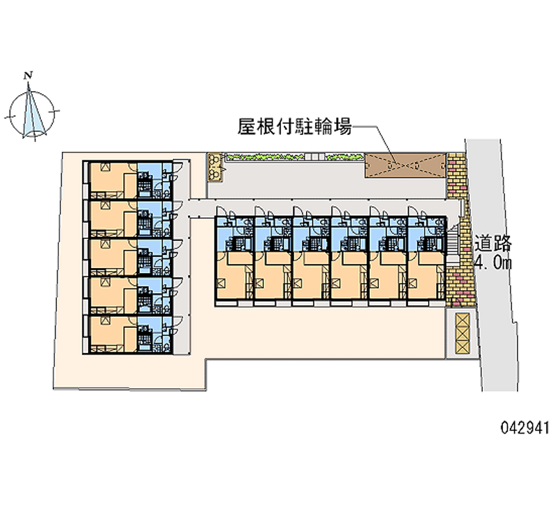 レオパレスパル北方Ⅲ 区画図