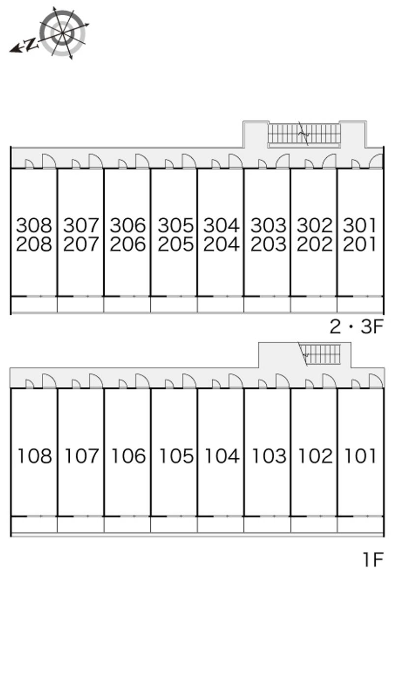 レオパレスすばる 間取配置図