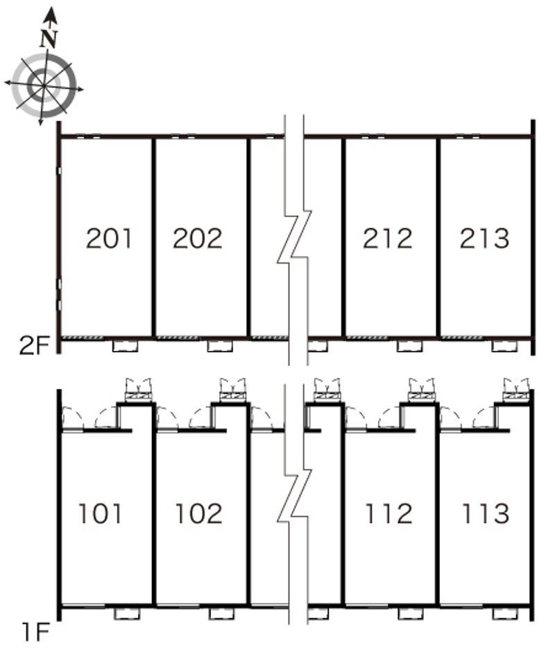 レオネクストコメ吉　ＰａｒｔⅠ 間取配置図