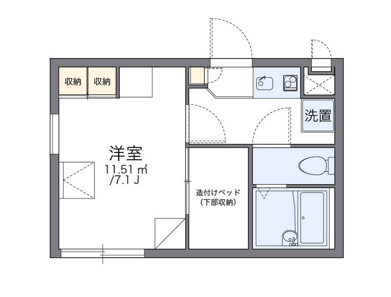 レオパレス三立ハイツＣ 間取図