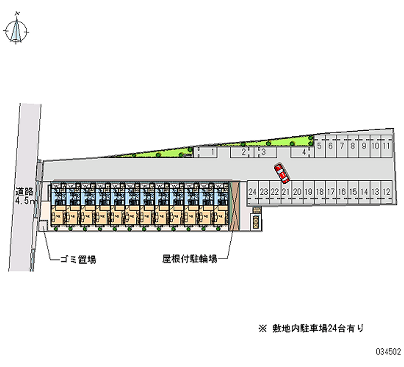 レオパレスＡｉｏｌｉａ 月極駐車場