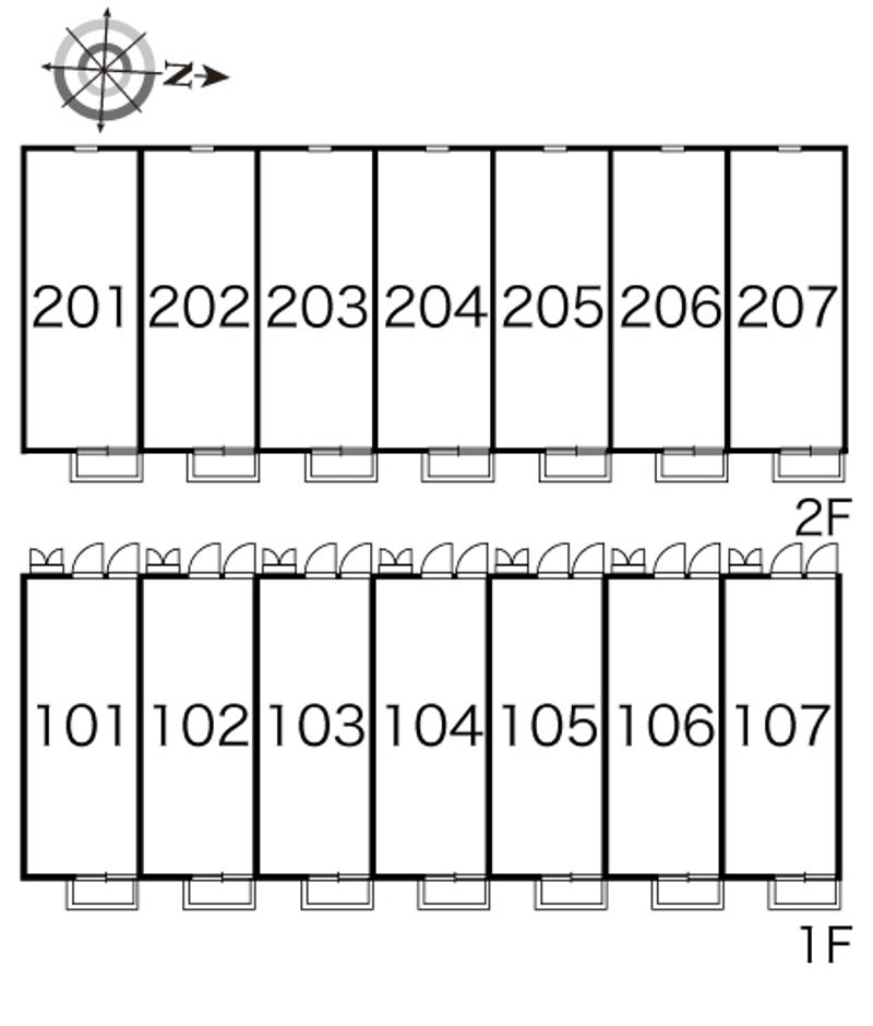 レオパレスアベニュー 間取り配置図