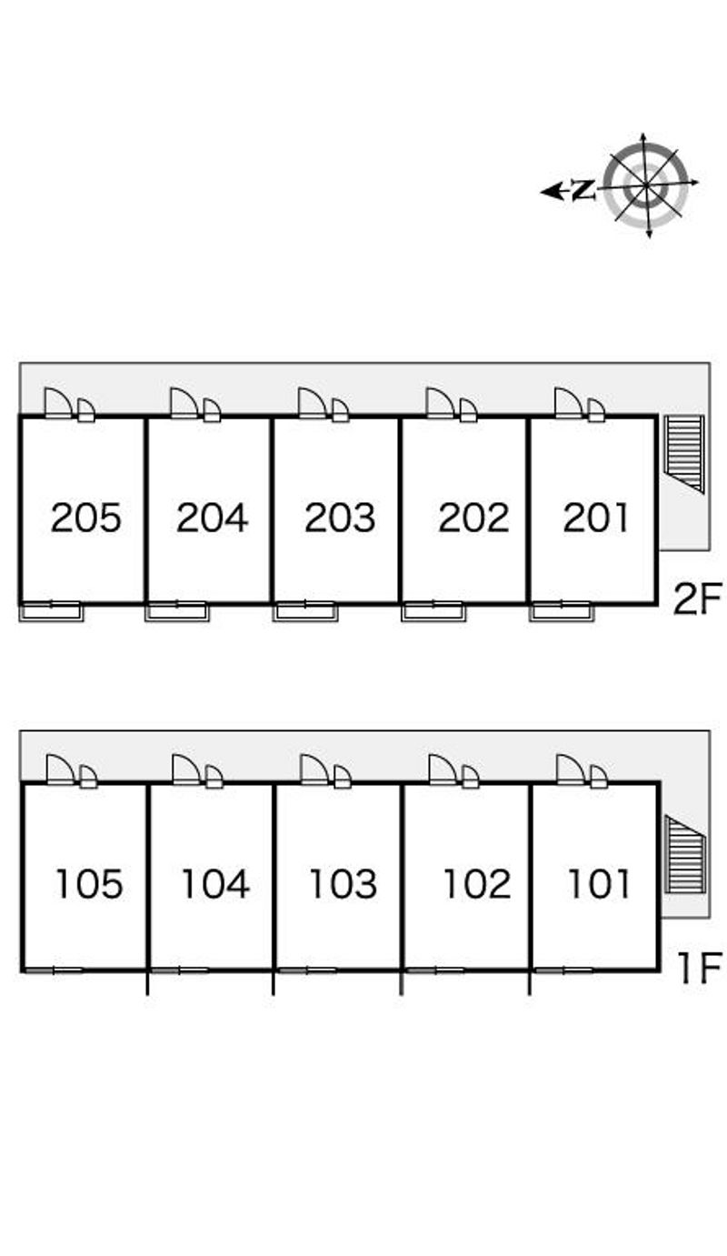 レオパレスアイリス 間取配置図