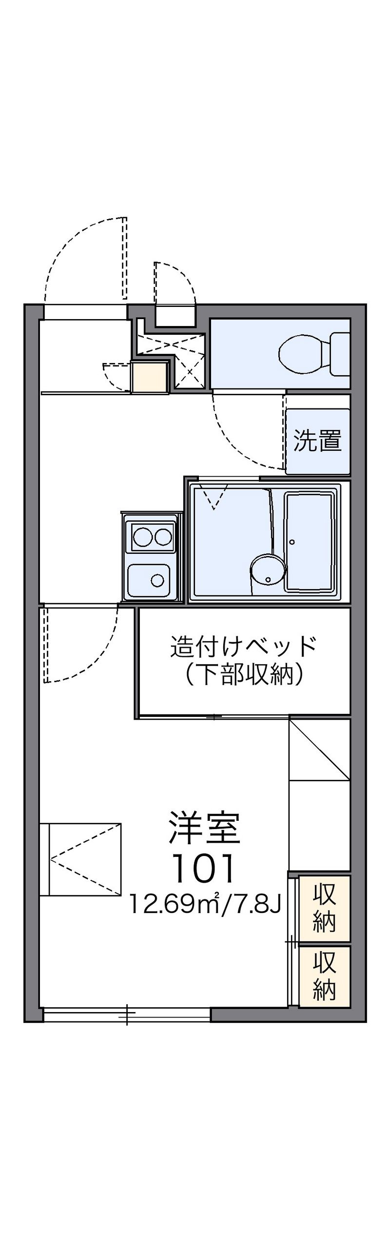 レオパレス池野 間取図