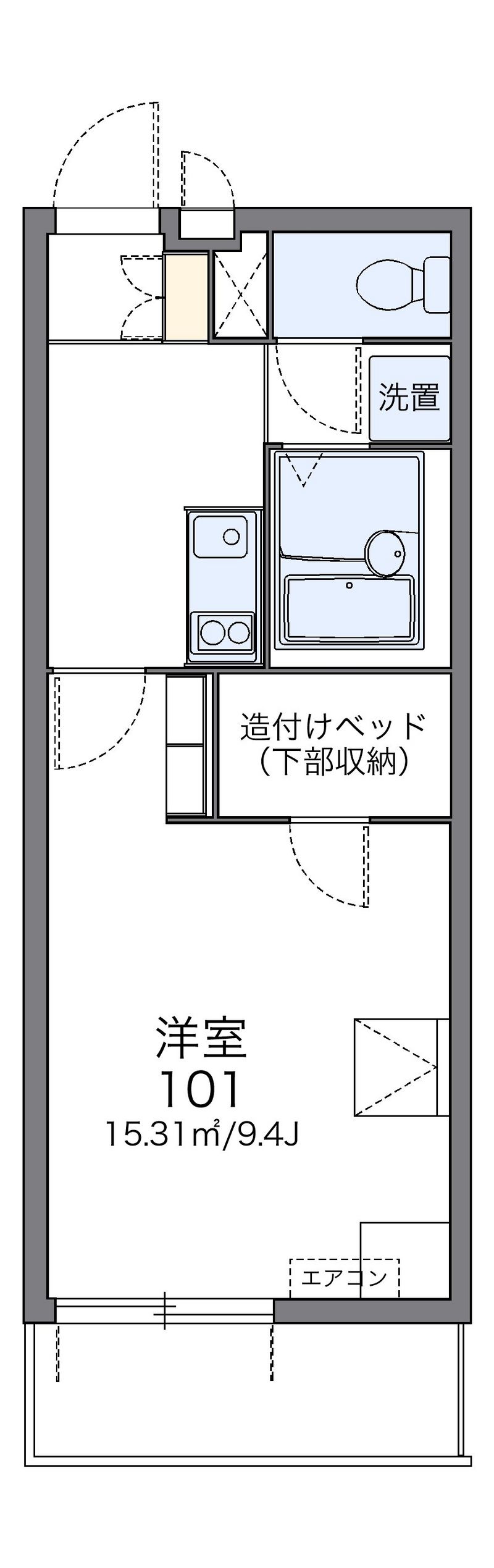 レオパレスコスモＭＫ 間取図