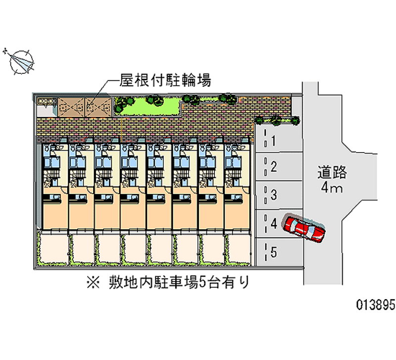 レオパレスサンハイツエイト 月極駐車場