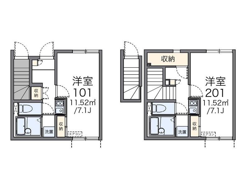 レオネクストカシオペア 間取図