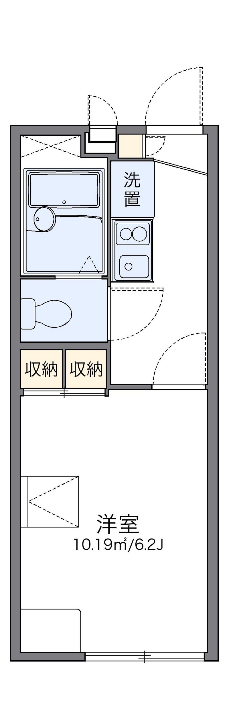 レオパレス八坂 間取図