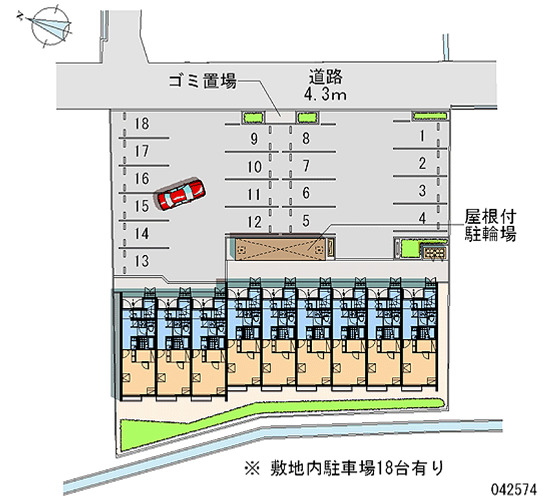 レオネクストキララⅡ 月極駐車場