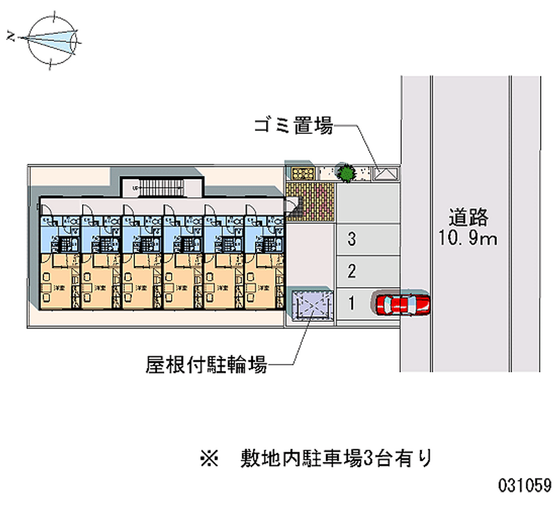 レオパレス茜 区画図