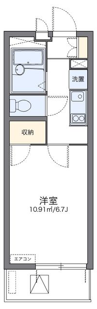 レオパレスグリーンフラットＦ 間取り図