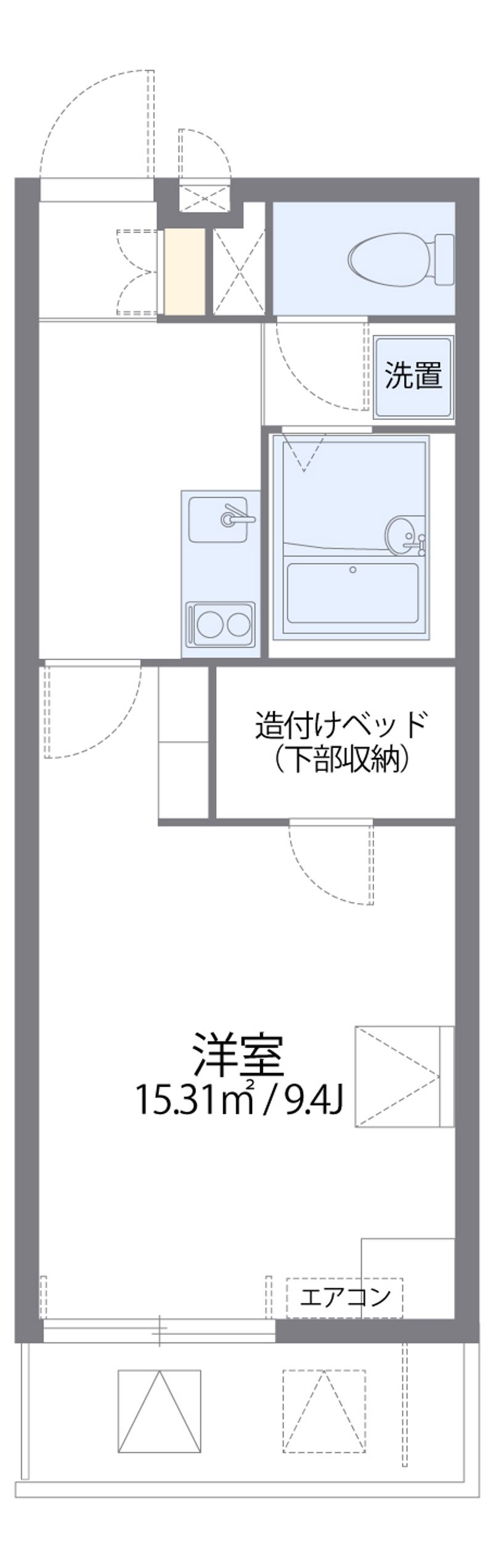 レオパレス博多豊Ⅱ 間取り