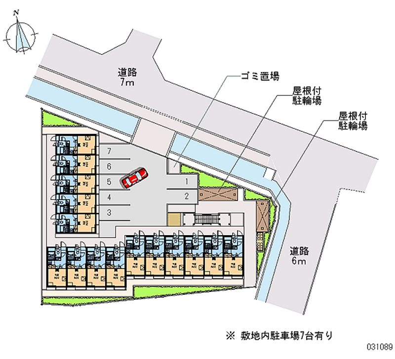 レオパレスカリヨ尼崎 区画図