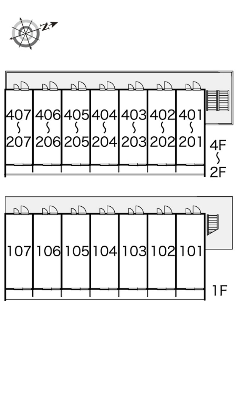 レオパレス米米 間取配置図