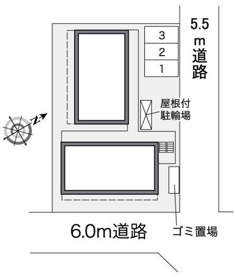 レオパレス栄町 配置図