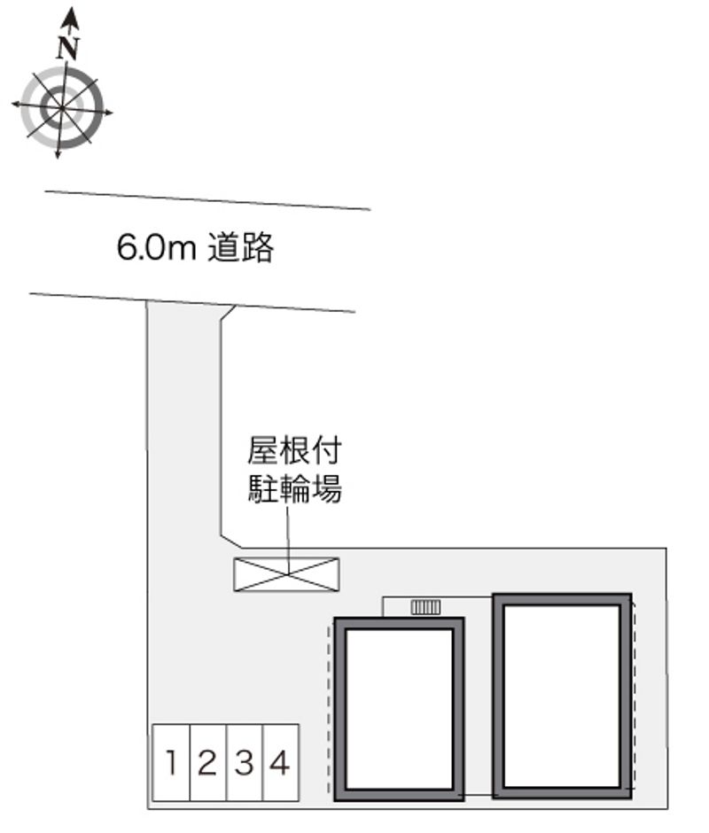 レオパレスパークサイド南熊本Ⅱ 配置図