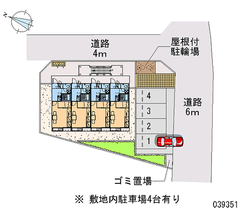 レオパレス中新井　ｃｏｕｒｔ 月極駐車場