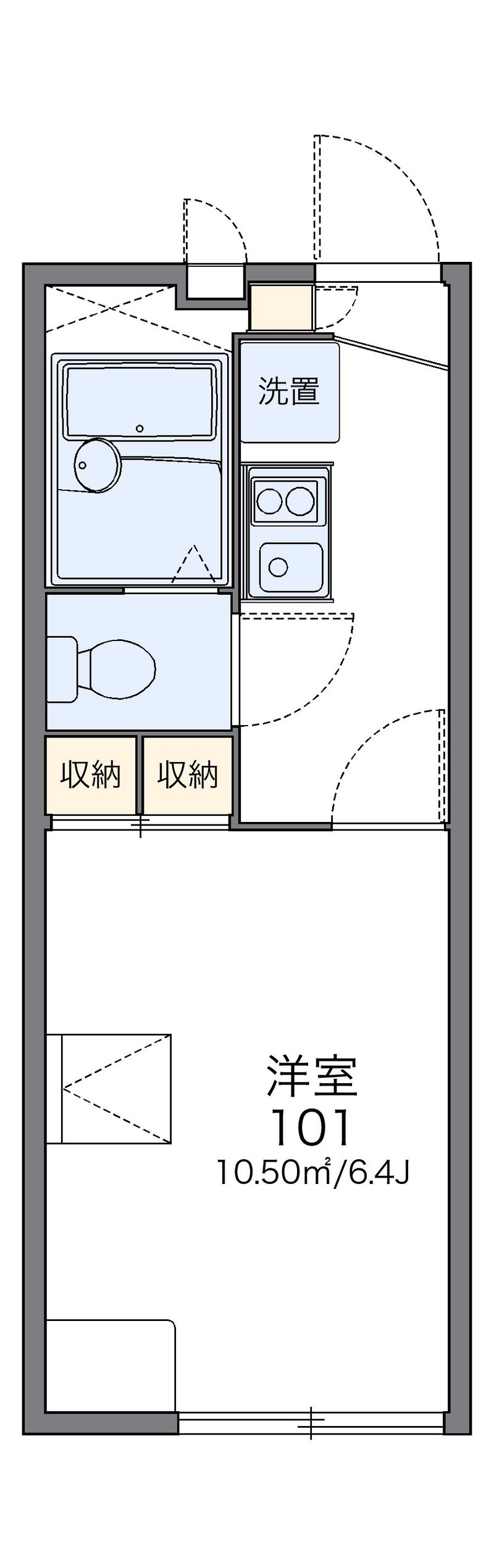 レオパレスレガーロ 間取図