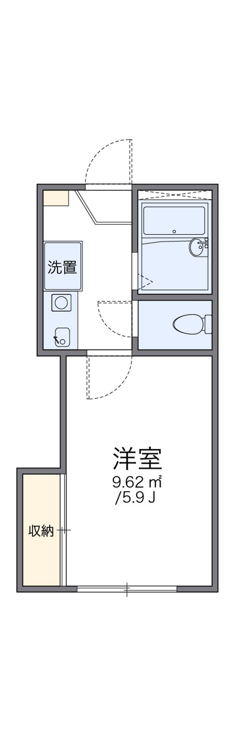 レオパレスアームス 間取図