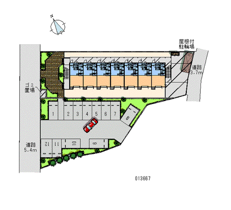 13667 Monthly parking lot