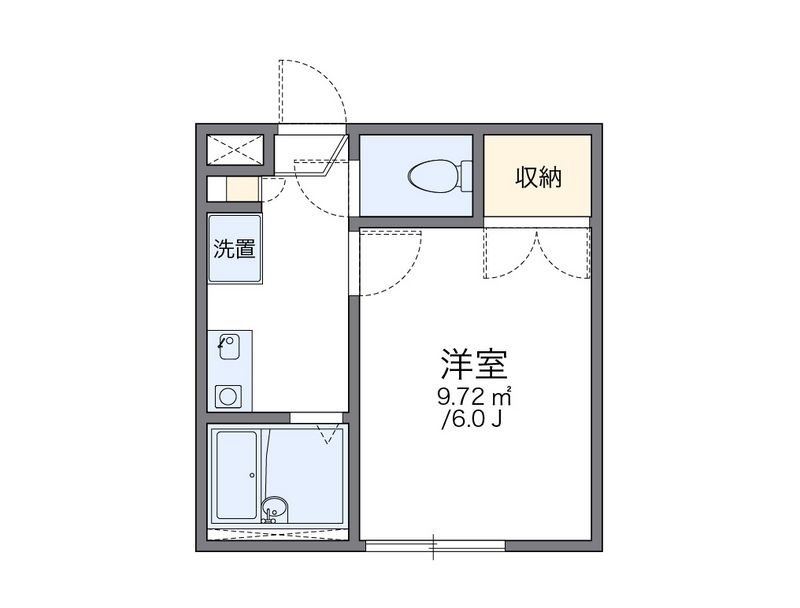 レオパレス明和 間取図