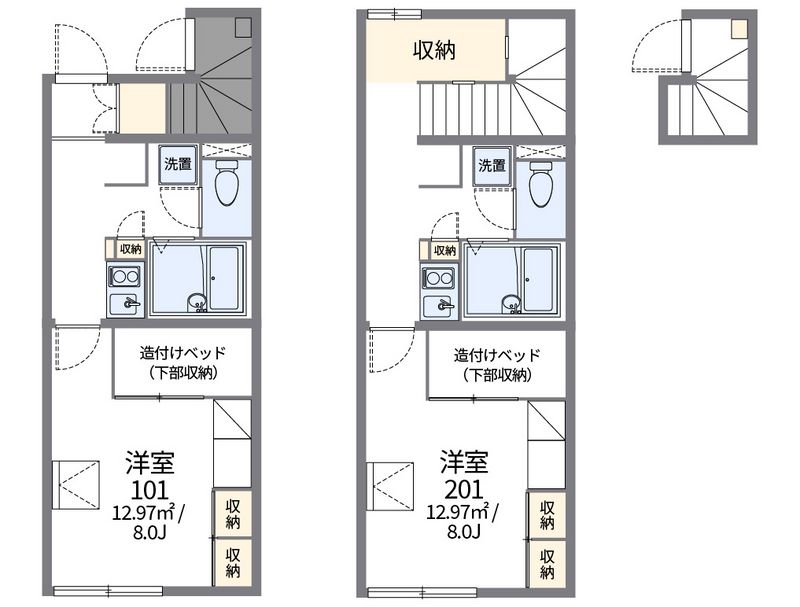 レオパレス高宮　Ｋ２ 間取図