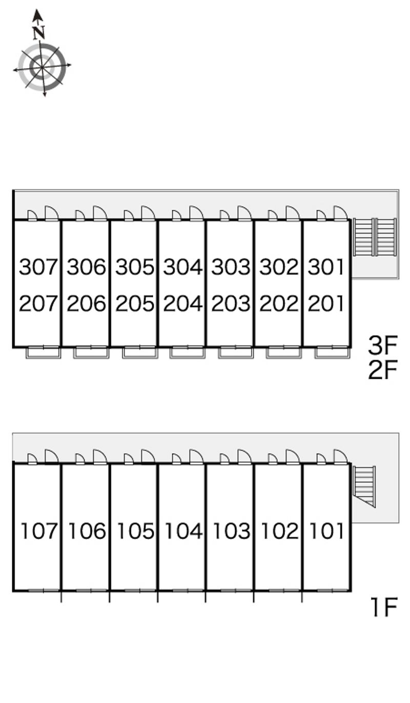 レオパレスヴェスト 間取り配置図