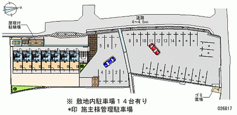 レオパレスラフィーナ 月極駐車場