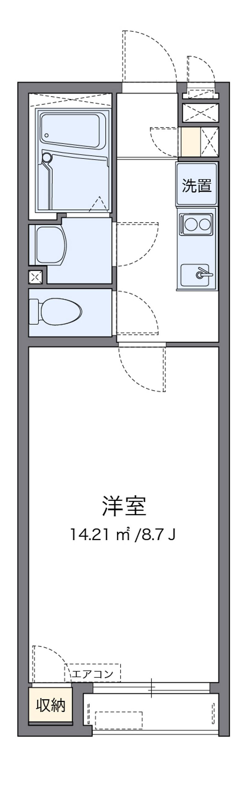 クレイノ桜館 間取図