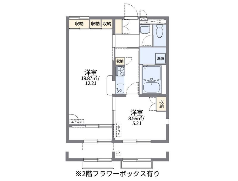 レオパレスパークサイドヒル 間取図