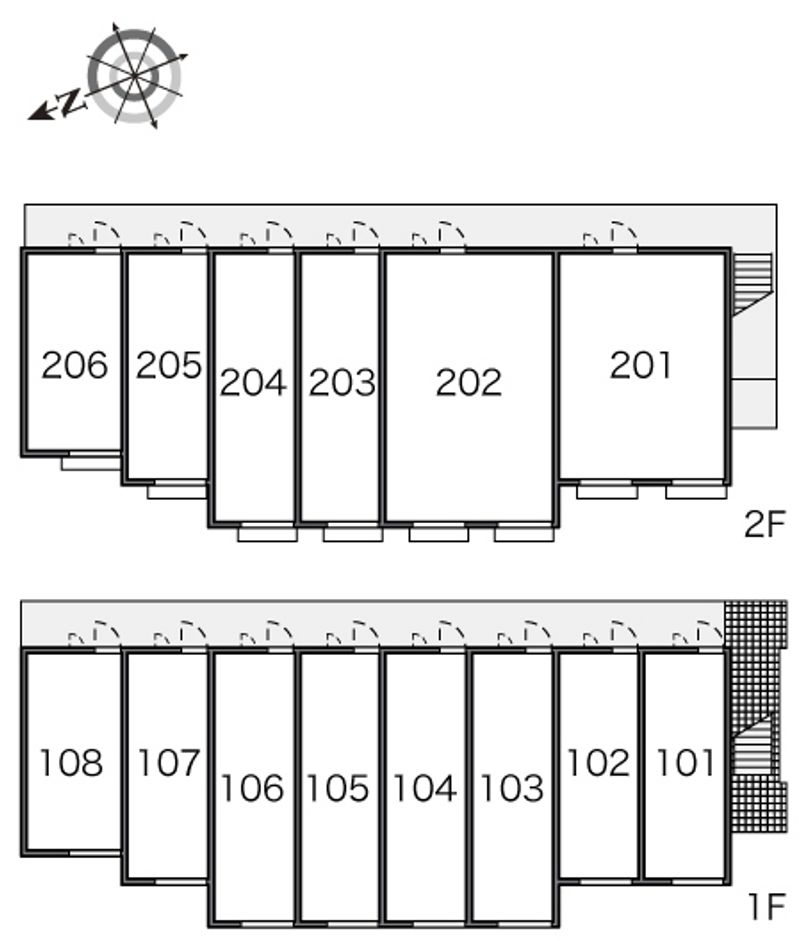 レオパレス南馬込ＥＴ 間取配置図