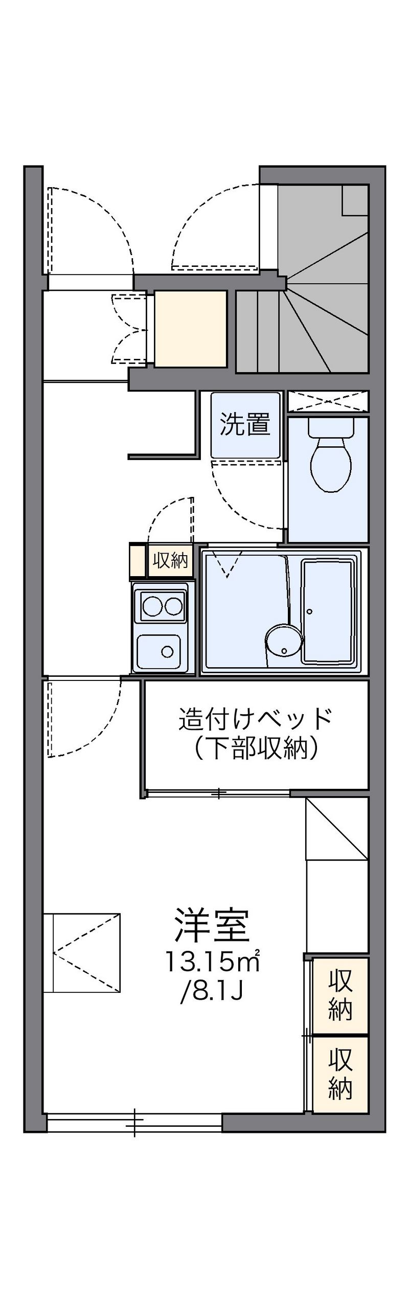 レオパレスアンシャンテ 間取図