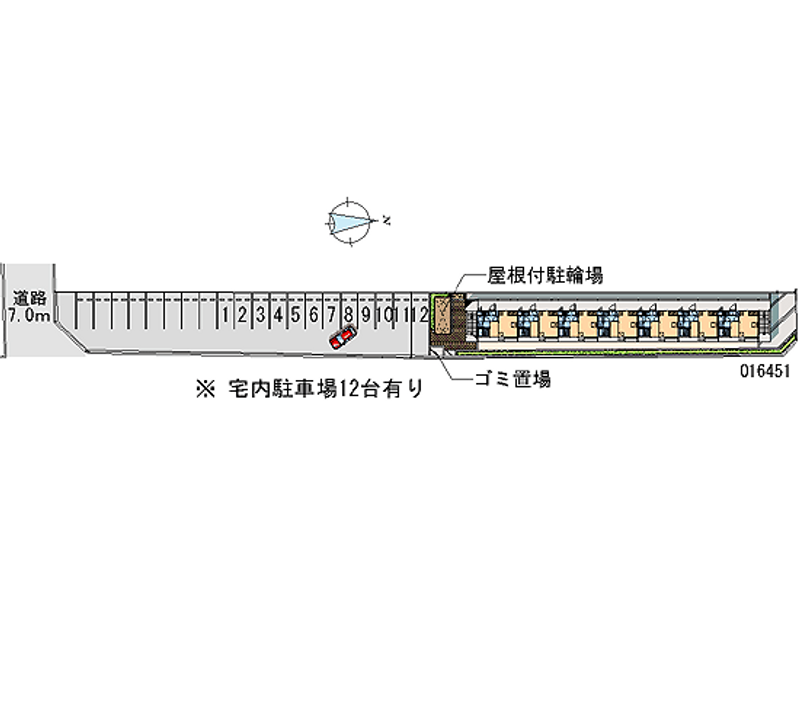 レオパレスノースウエスト橿原 月極駐車場