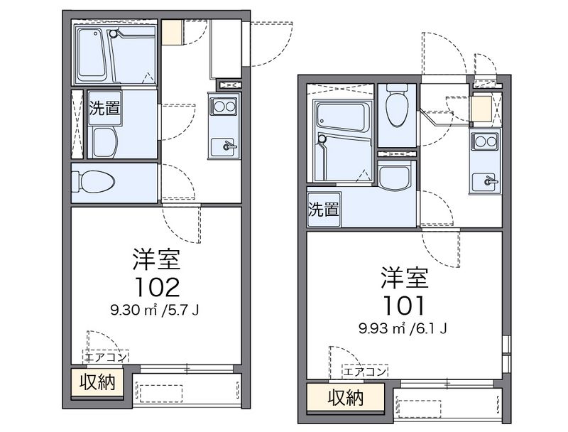 クレイノヒューゲル七番館 間取図