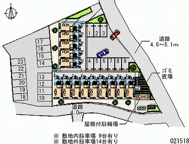 レオパレスＫＡＪＩＹＡＭＡ 月極駐車場