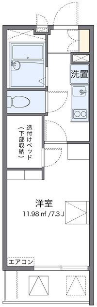 レオパレスワッフル 間取り図