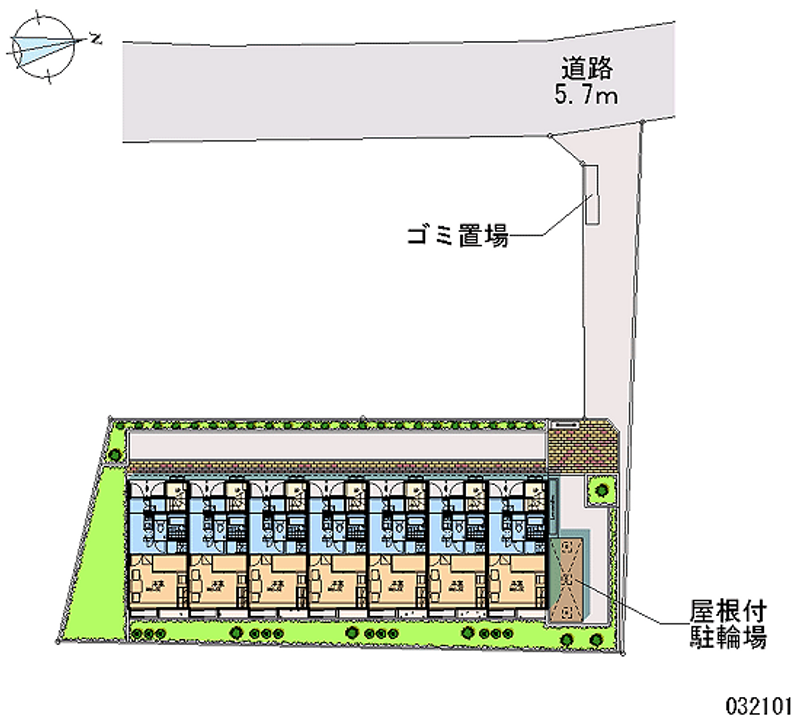 レオパレスグランデ 区画図