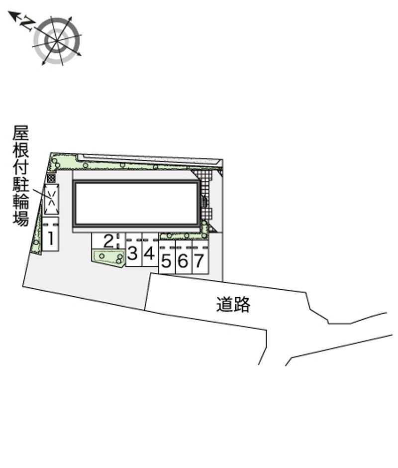 レオパレスＴ　Ｍ　Ｋ 配置図