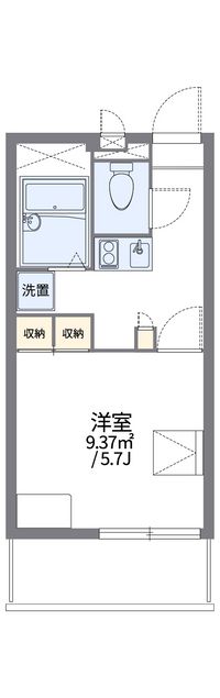 レオパレスあらまき 間取り図