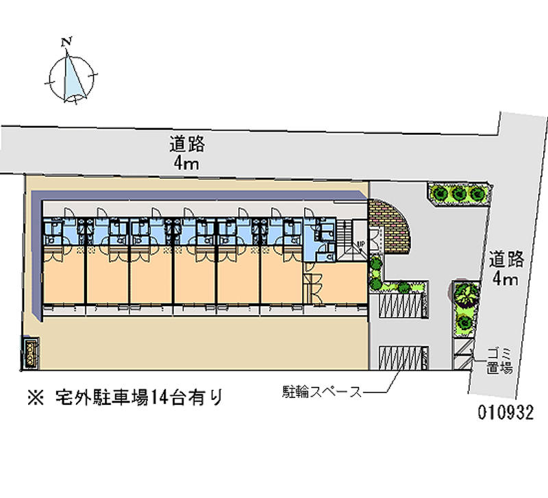 レオパレスグリーンビュー 月極駐車場