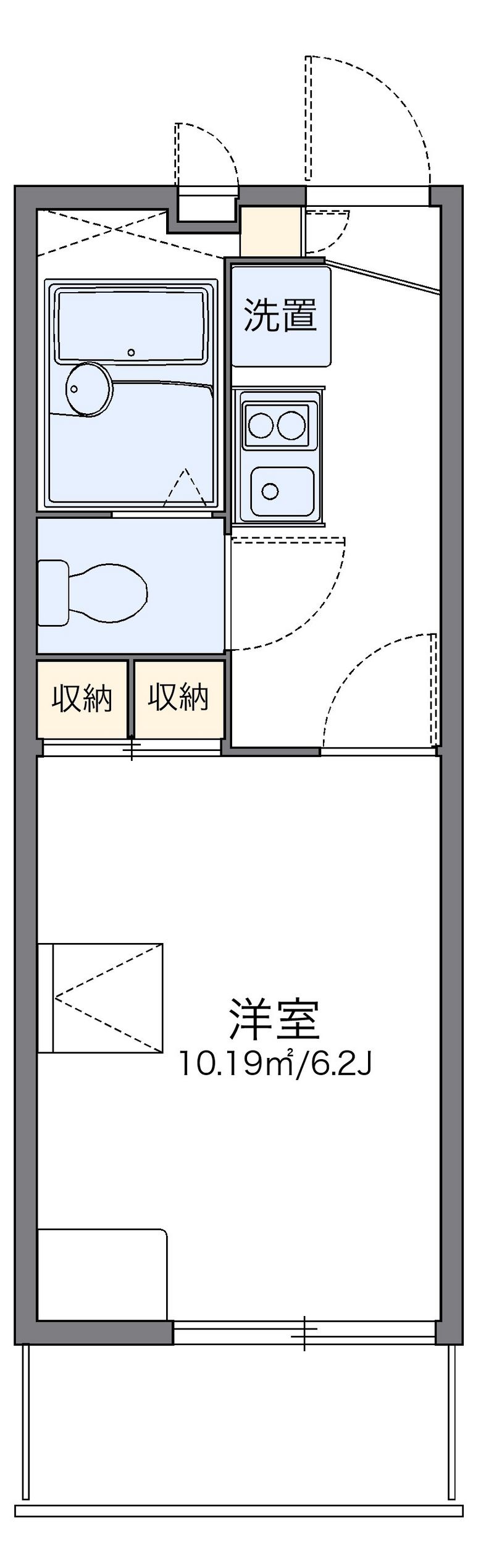レオパレスアルカイック 間取図