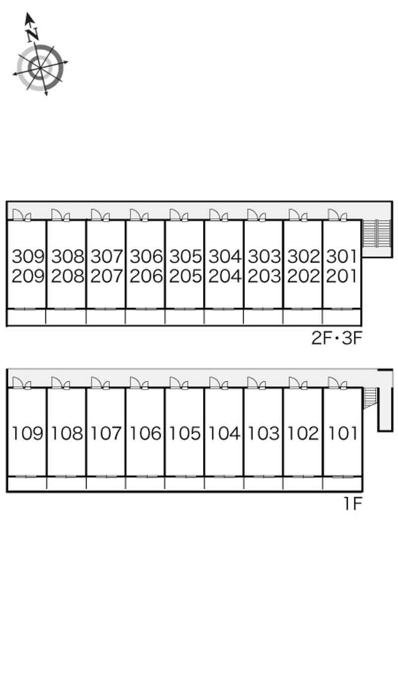 レオパレスカーサグランデ 間取配置図